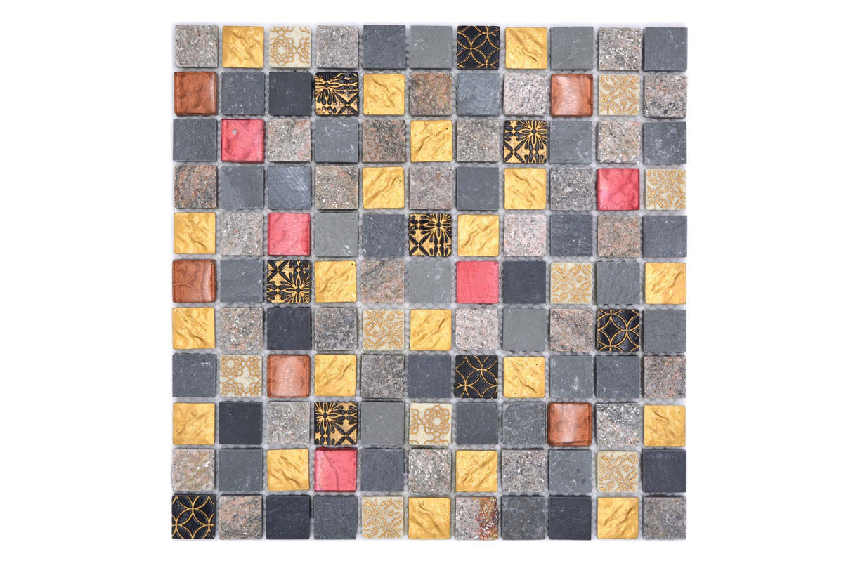 Mosaik Grå Kristinehamn - 004 | 0,09 m²/ark