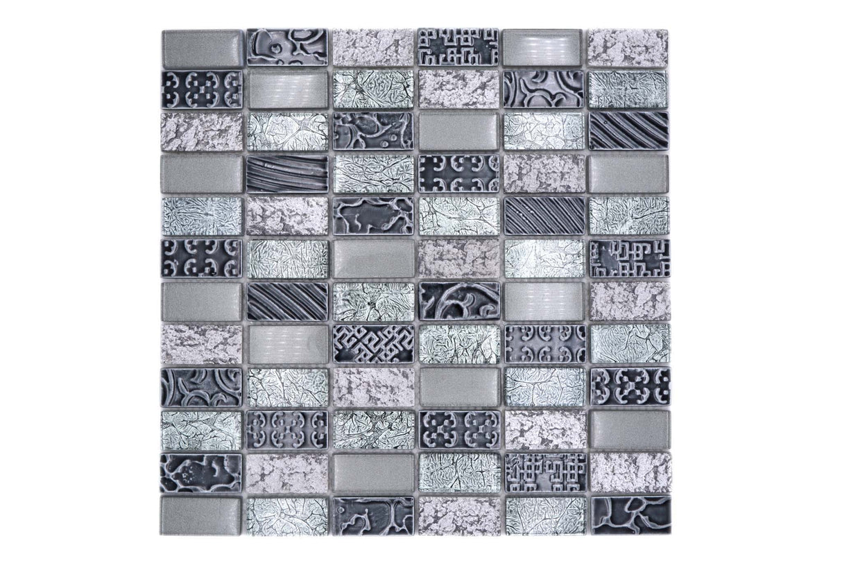 Mosaik Silver Kristinehamn - 006 | 0,09 m²/ark