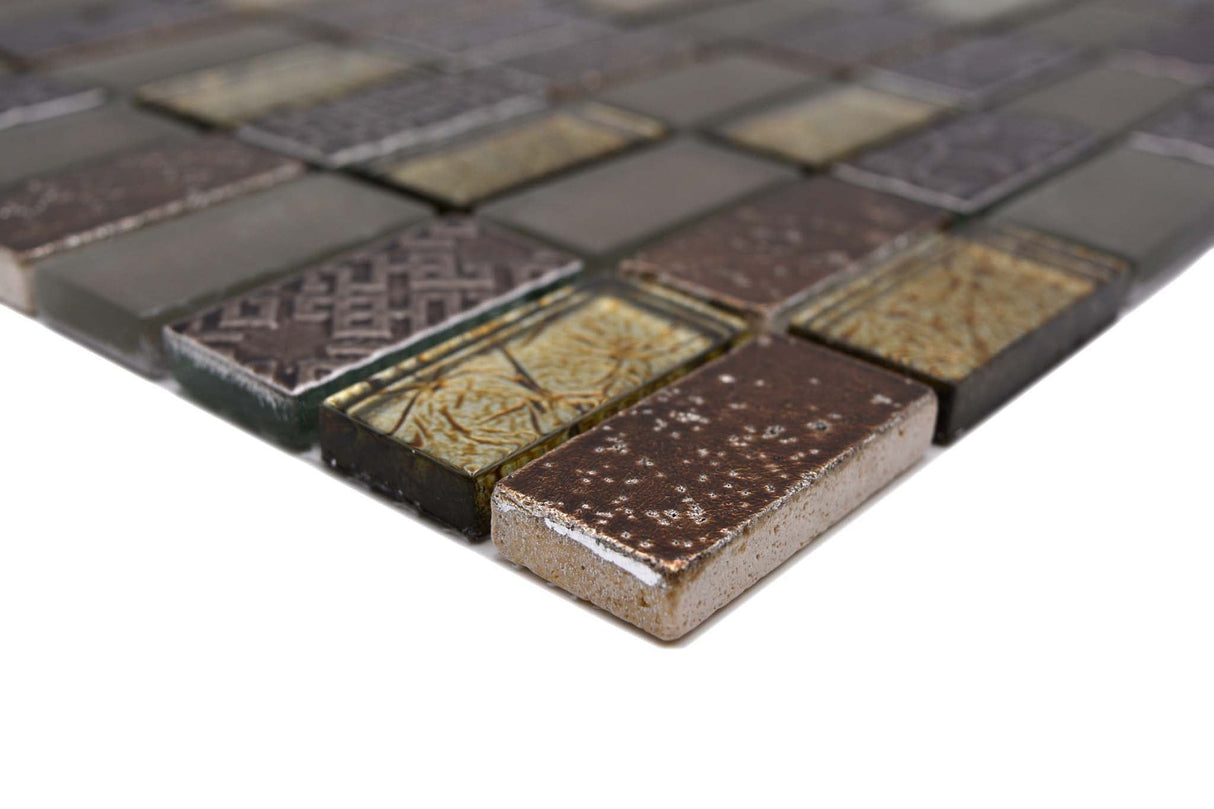 Mosaik Brun Kristinehamn - 008 | 0,09 m²/ark