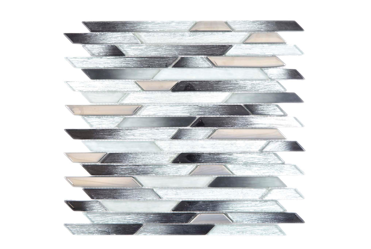 Mosaik Silver Gävle - 002 | 0,09 m²/ark