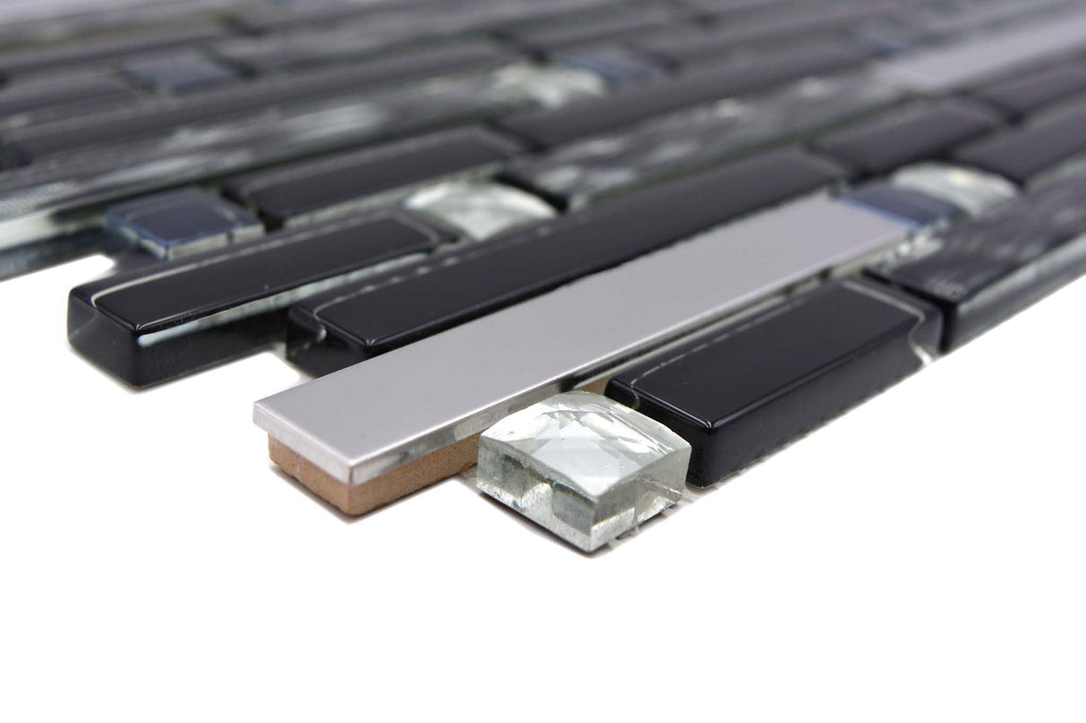 Mosaik Svart Östersund - 013 | 0,101 m²/ark