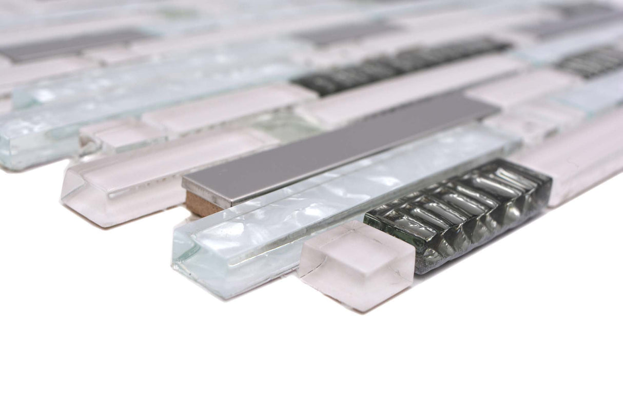 Mosaik Vit Östersund - 014 | 0,101 m²/ark