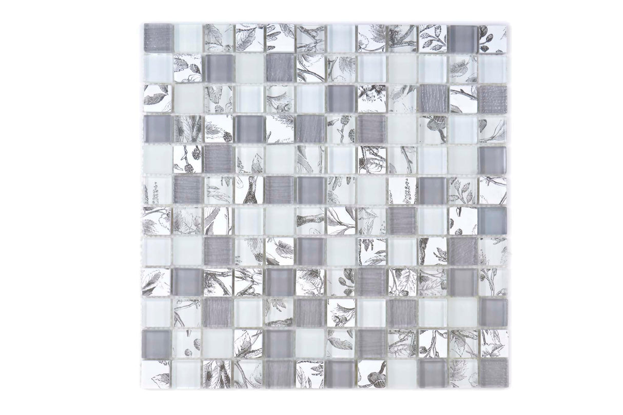 Mosaik Vit Bergen - 004 | 0,089 m²/ark