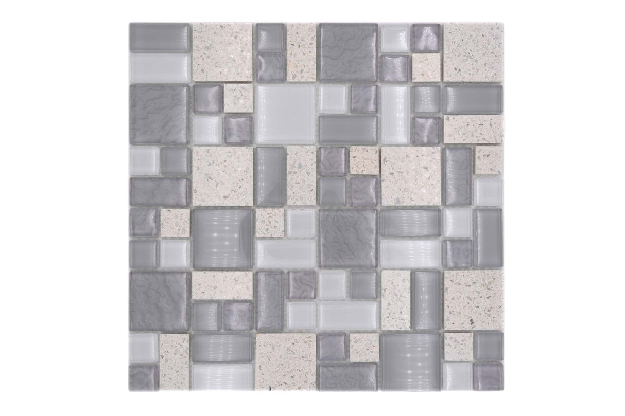 Mosaik Vit Uppsala - 013 | 0,089 m²/ark