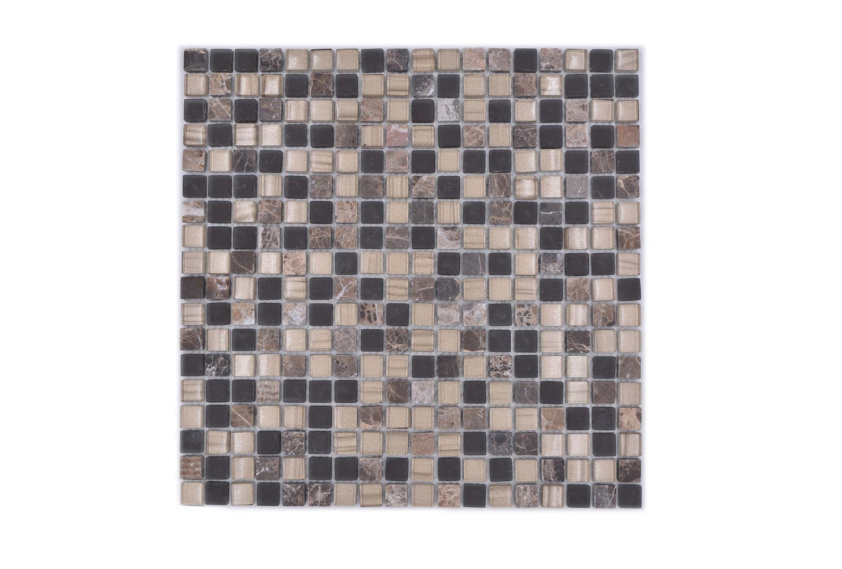 Mosaik Brun Bjärred - 004 | 0,09 m²/ark