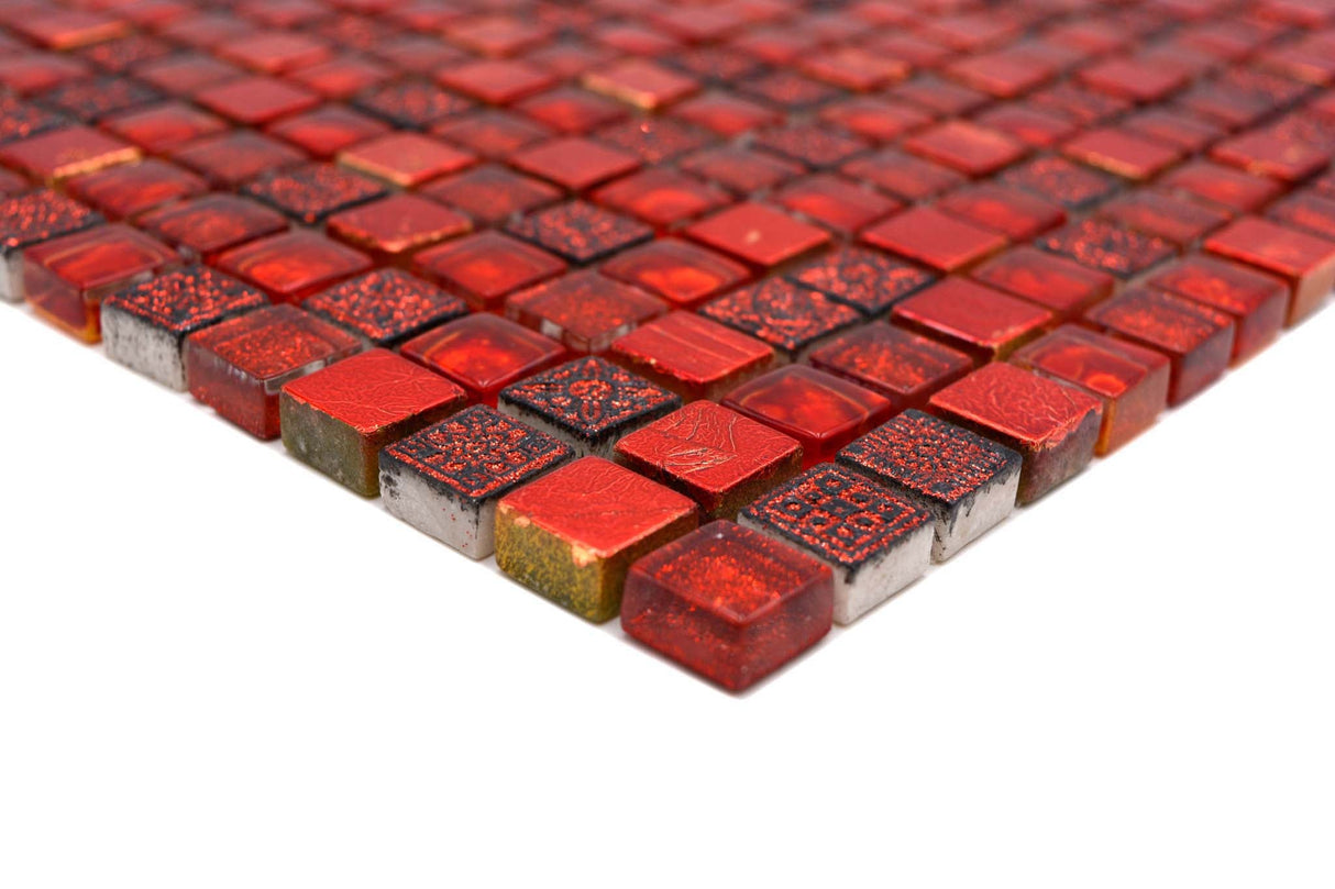 Mosaik Röd Orsa - 013 | 0,09 m²/ark