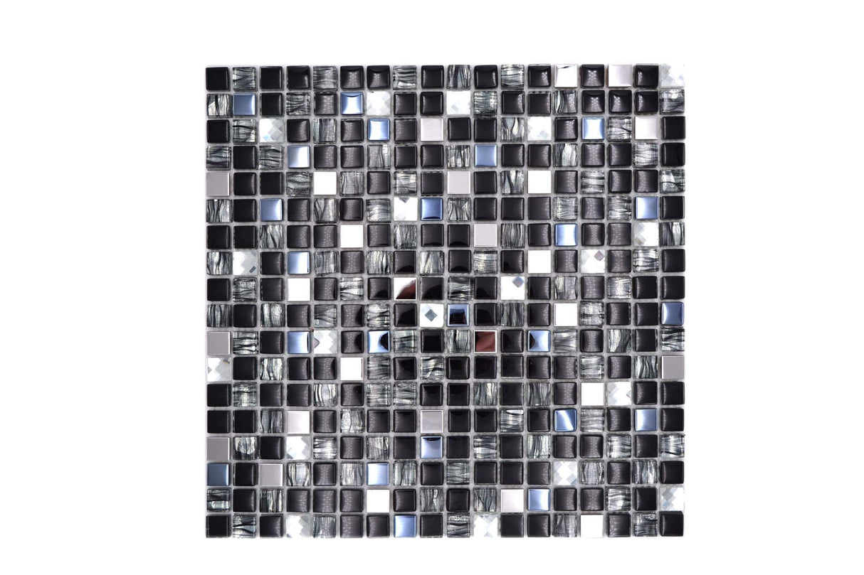 Mosaik Svart Östersund - 016 | 0,09 m²/ark