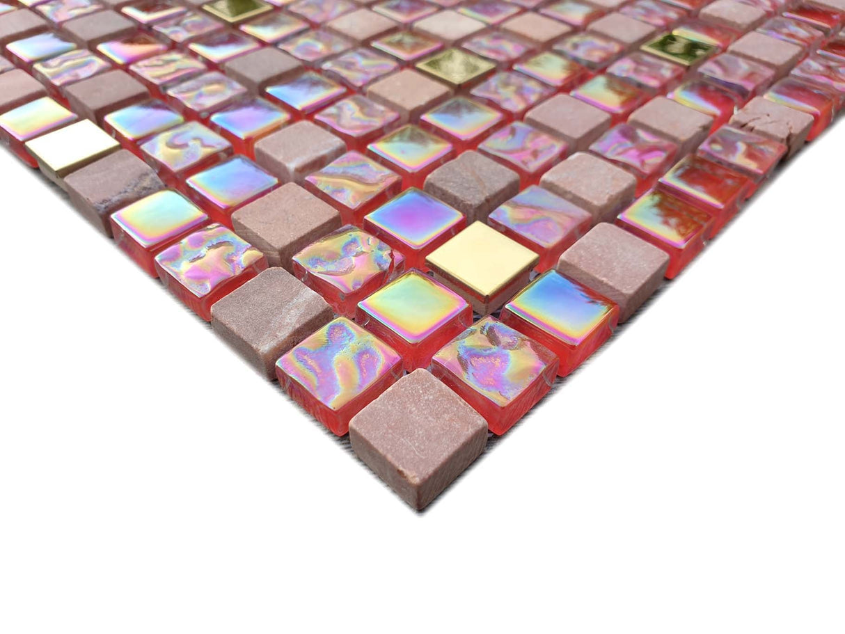 Mosaik Röd Bjärred - 015 | 0,098 m²/ark