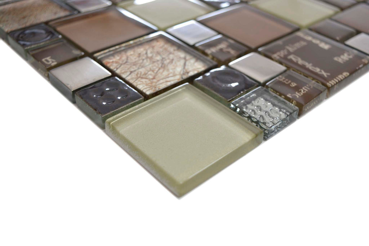 Mosaik Silver Gnosjö - 002 | 0,089 m²/ark