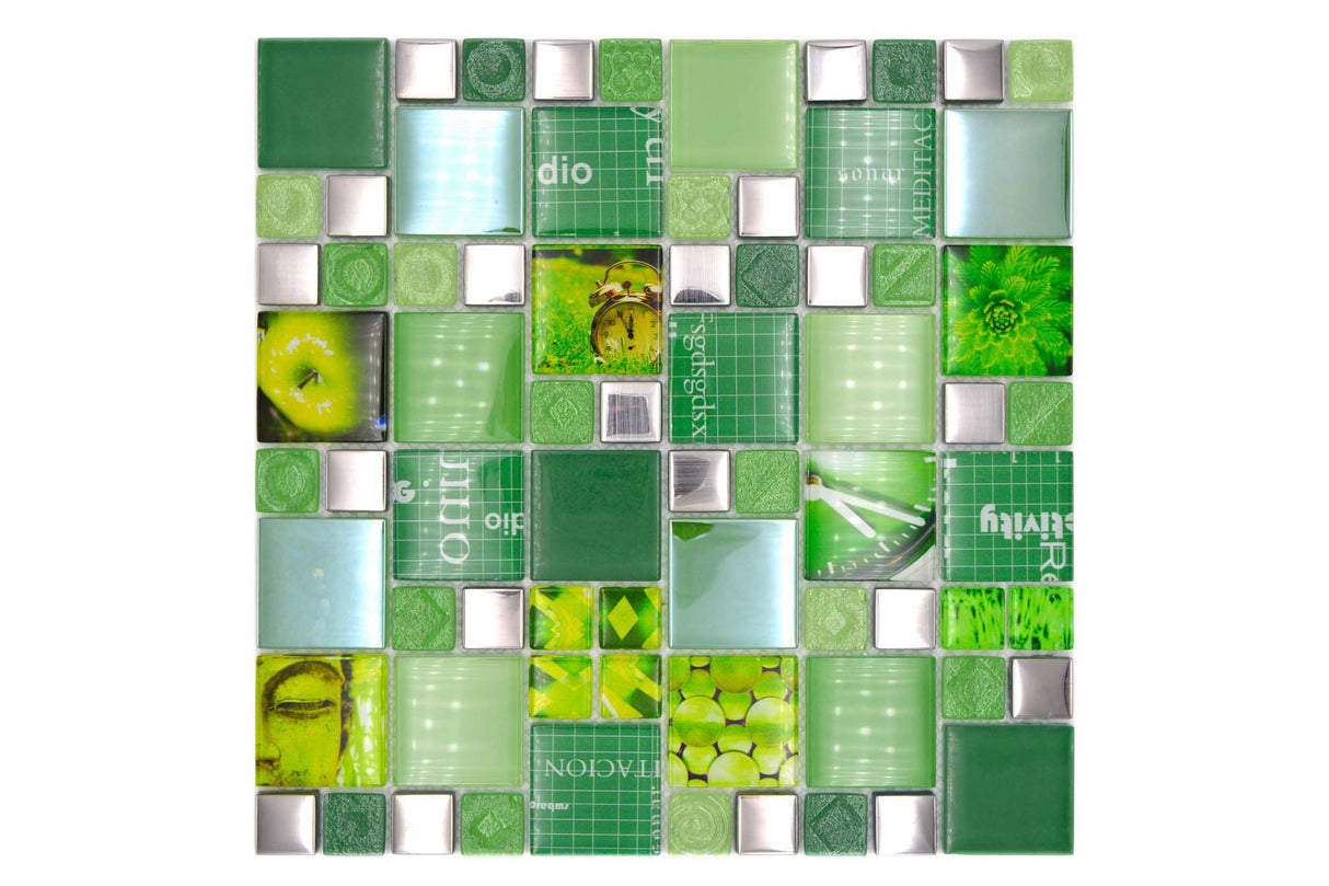 Mosaik Silver Gnosjö - 004 | 0,089 m²/ark