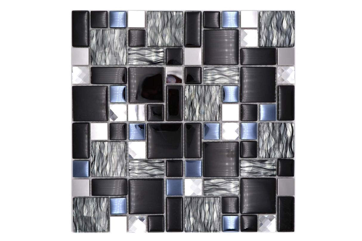 Mosaik Svart Östersund - 017 | 0,09 m²/ark