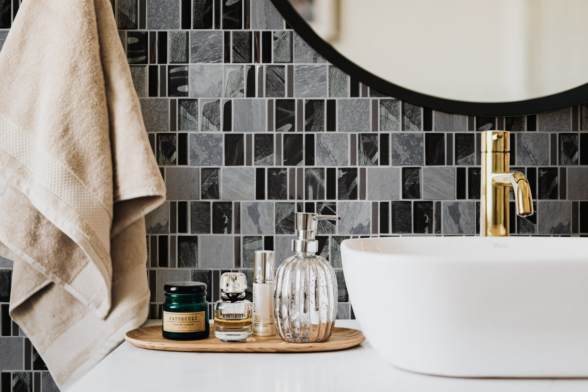 Mosaik Grå Orsa - 018 | 0,089 m²/ark