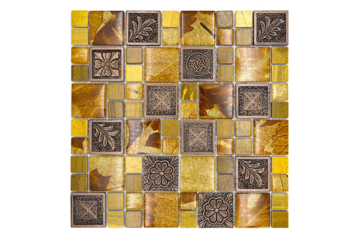 Mosaik Guld Orsa - 024 | 0,09 m²/ark