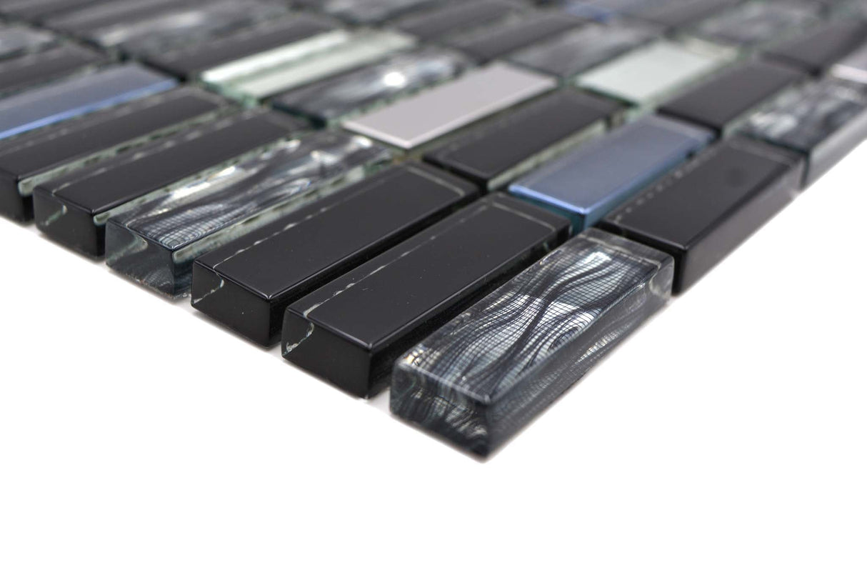 Mosaik Svart Östersund - 020 | 0,091 m²/ark