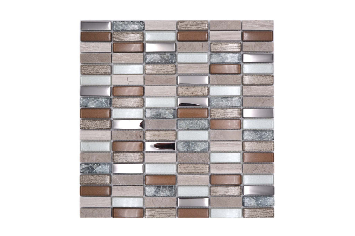 Mosaik Brun Ödeshög - 013 | 0,091 m²/ark