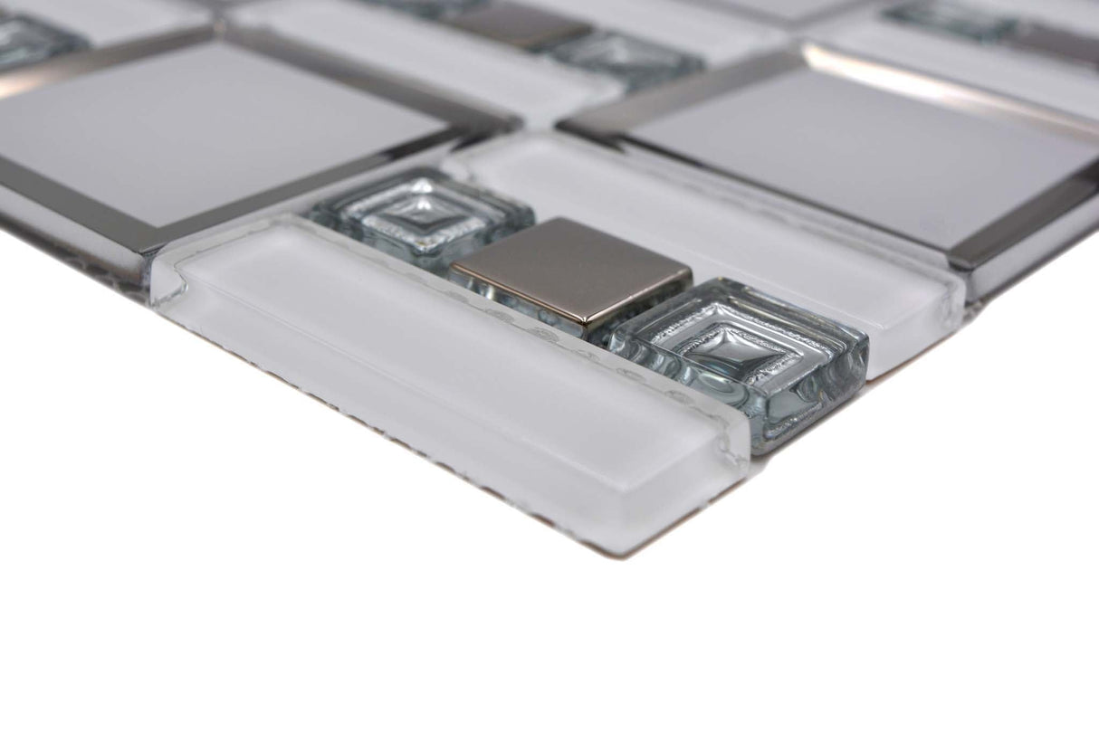 Mosaik Vit Östersund - 022 | 0,09 m²/ark