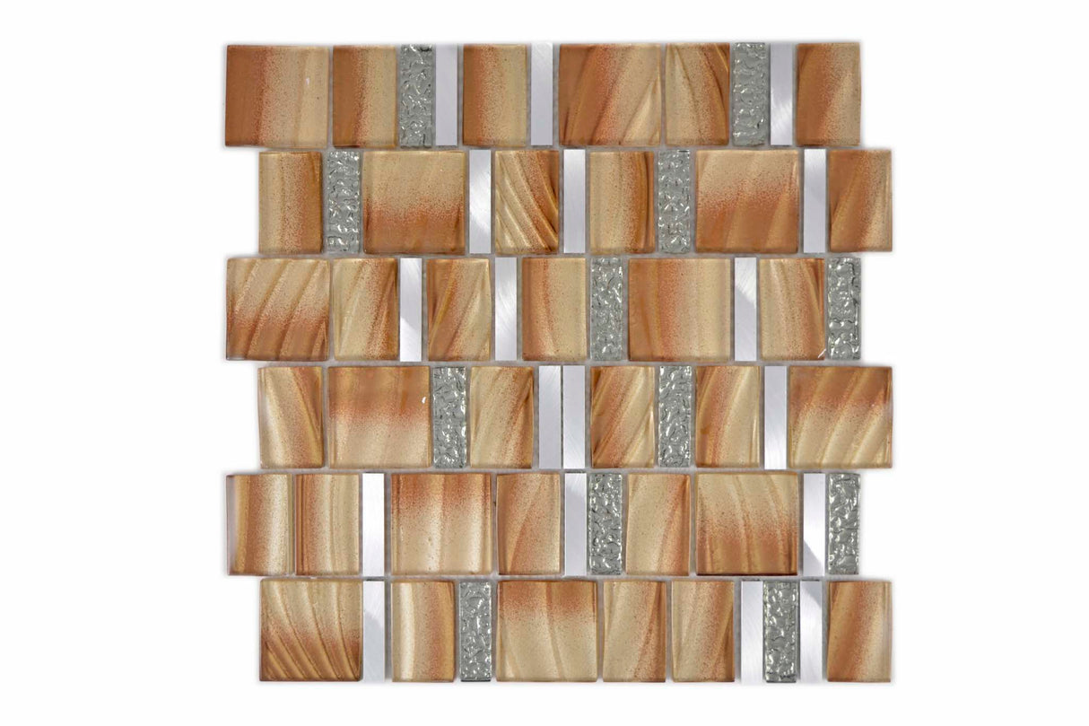 Mosaik Brun Sandnes - 002 | 0,087 m²/ark