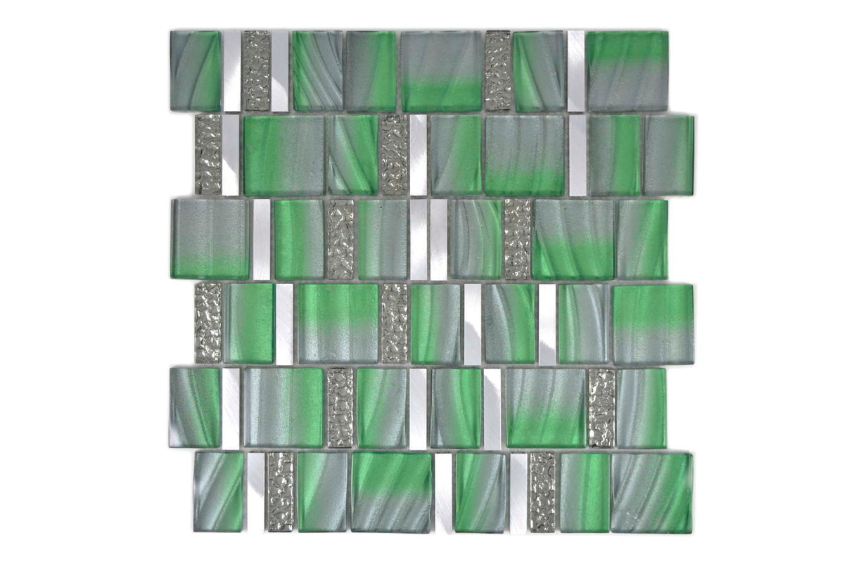 Mosaik Grön Sandnes - 004 | 0,087 m²/ark