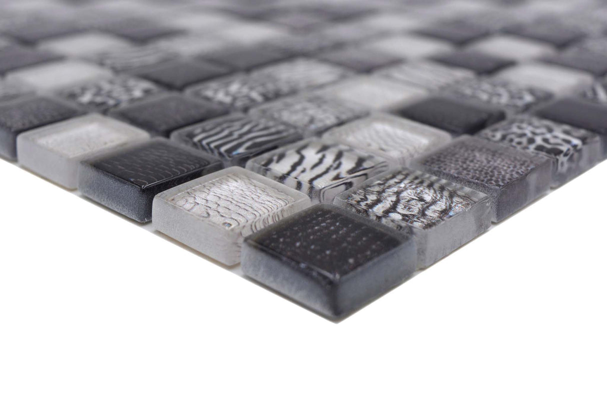 Mosaik Svart Aarhus - 003 | 0,089 m²/ark