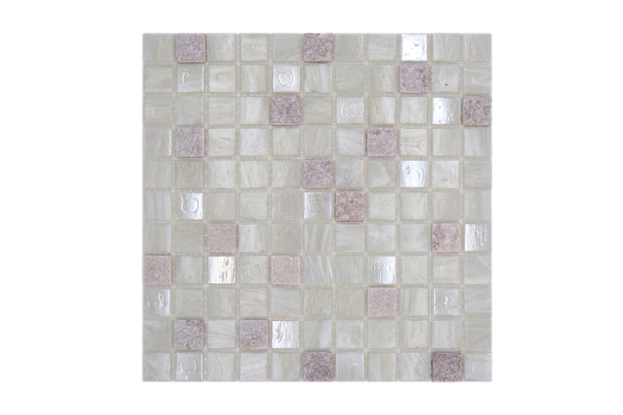 Mosaik Vit Strängnäs - 002 | 0,091 m²/ark