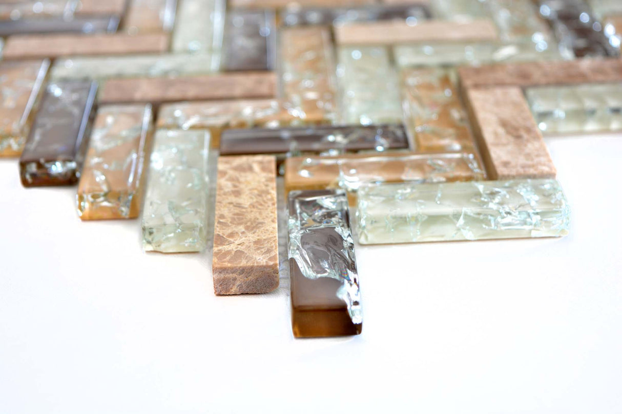 Mosaik Brun Vaggeryd - 014 | 0,077 m²/ark