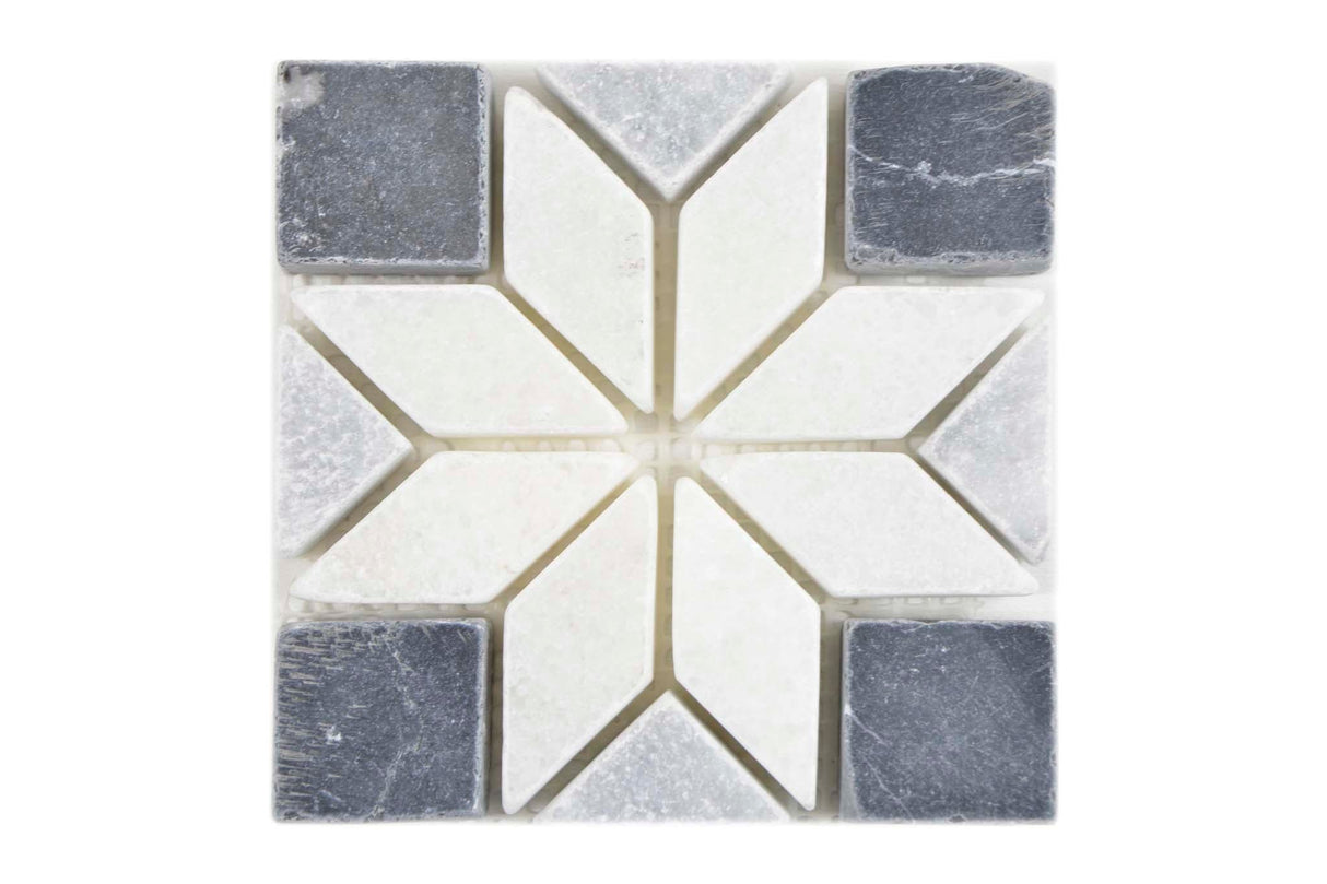 Sjösten Svart Eslöv - 002 | 100x100x10mm. Säljs styckvis.