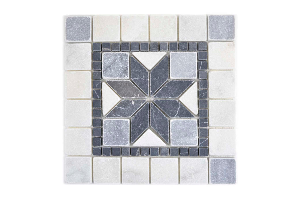 Sjösten Svart Eslöv - 003 | 305x305x10mm. Säljs styckvis.