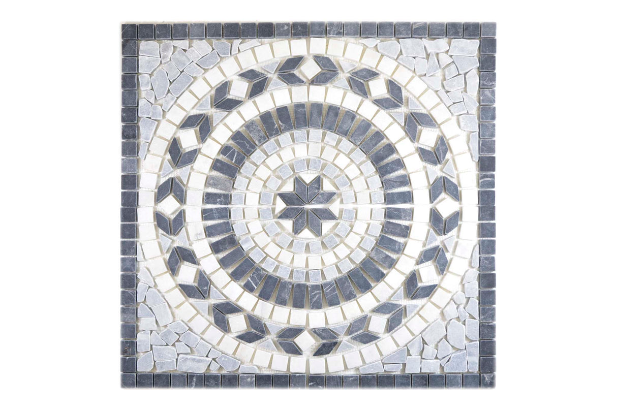 Sjösten Svart Eslöv - 004 | 610x610x10mm. 0,37 m²/kartong