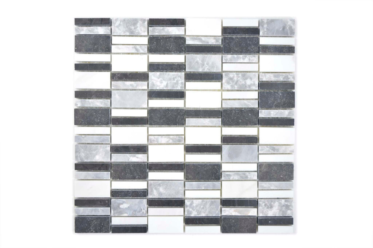 Mosaik Svart Skellefteå - 001 | 0,09 m²/ark