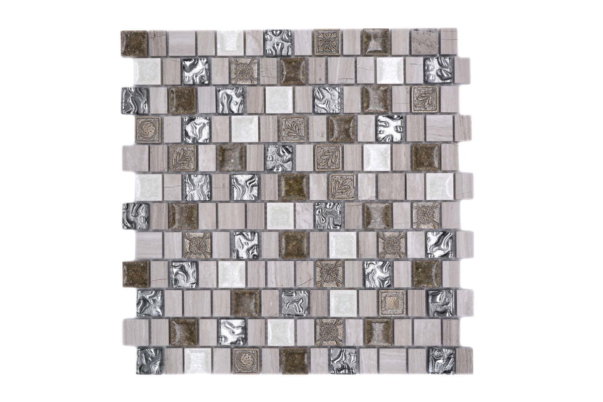 Mosaik Grå Avesta - 017 | 0,091 m²/ark