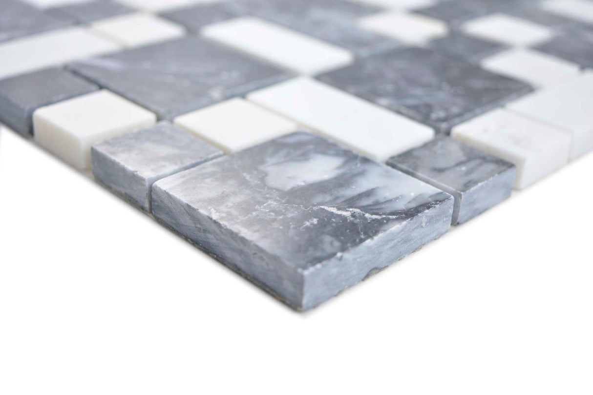 Mosaik Svart Vänersborg - 003 | 0,093 m²/ark