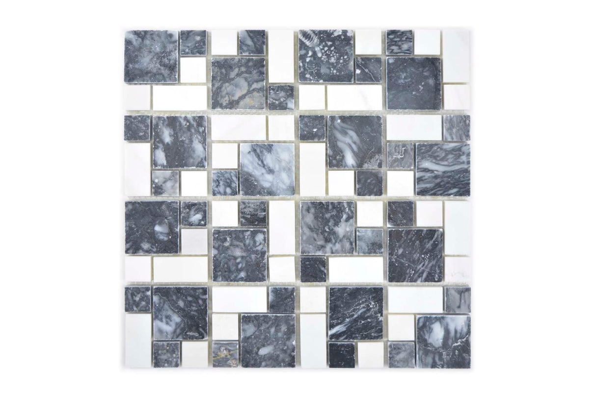 Mosaik Svart Vänersborg - 003 | 0,093 m²/ark