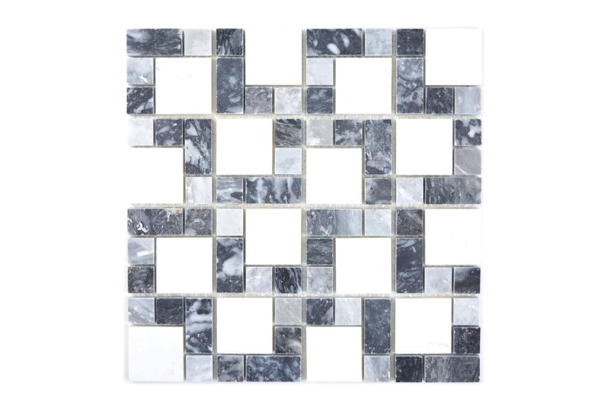 Mosaik Svart Skellefteå - 003 | 0,093 m²/ark