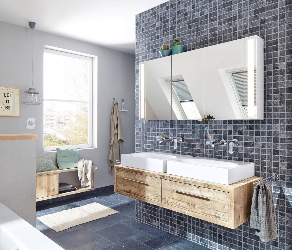 Mosaik Svart Borlänge - 010 | 0,093 m²/ark