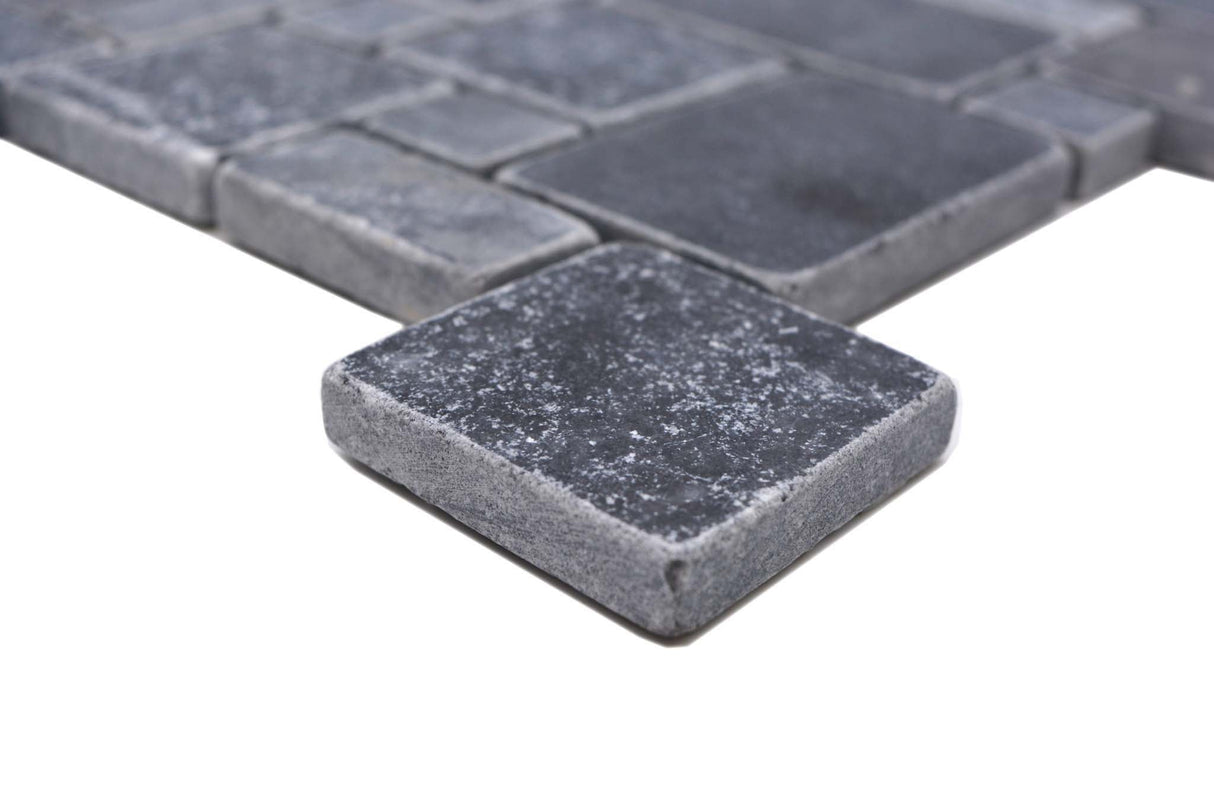 Mosaik Svart Borlänge - 011 | 0,093 m²/ark