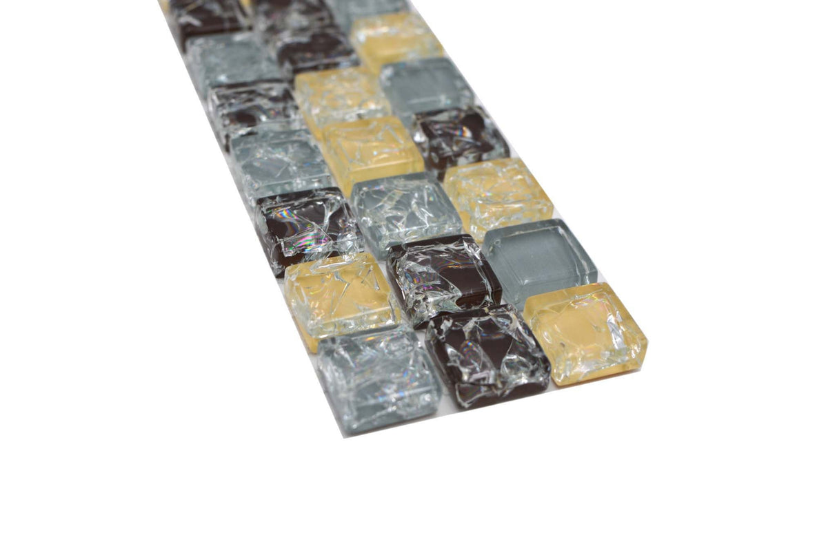 Bård (Kakel) Blå Markaryd - 002 | 15x15x6mm. Säljs styckvis.