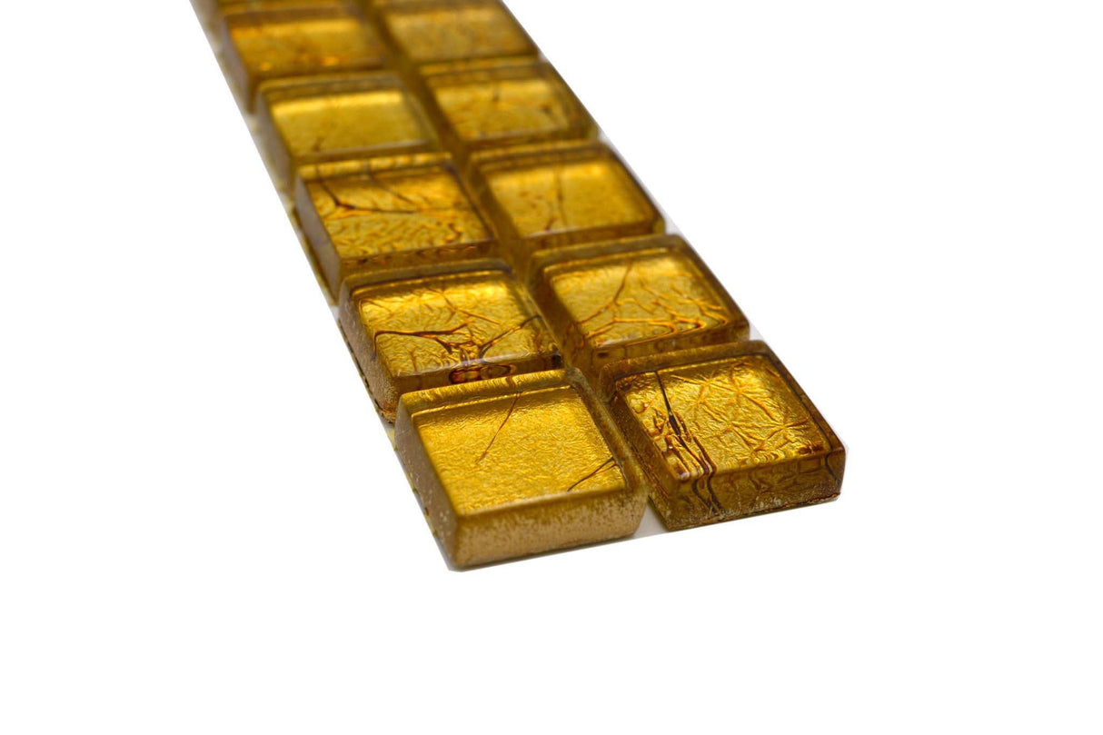 Bård (Klinker) Guld Markaryd - 008 | 23x23x8mm. Säljs styckvis.