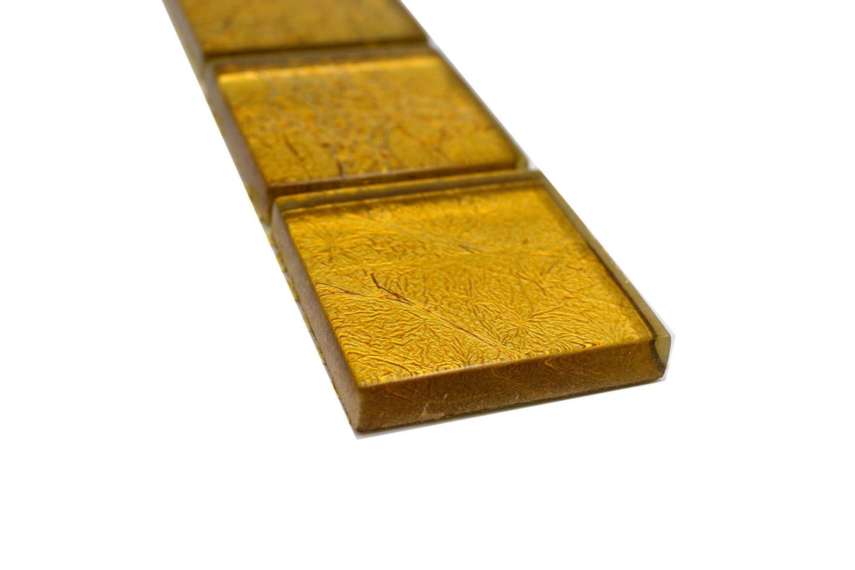 Bård (Kakel) Guld Markaryd - 009 | 48x48x8mm. Säljs styckvis.