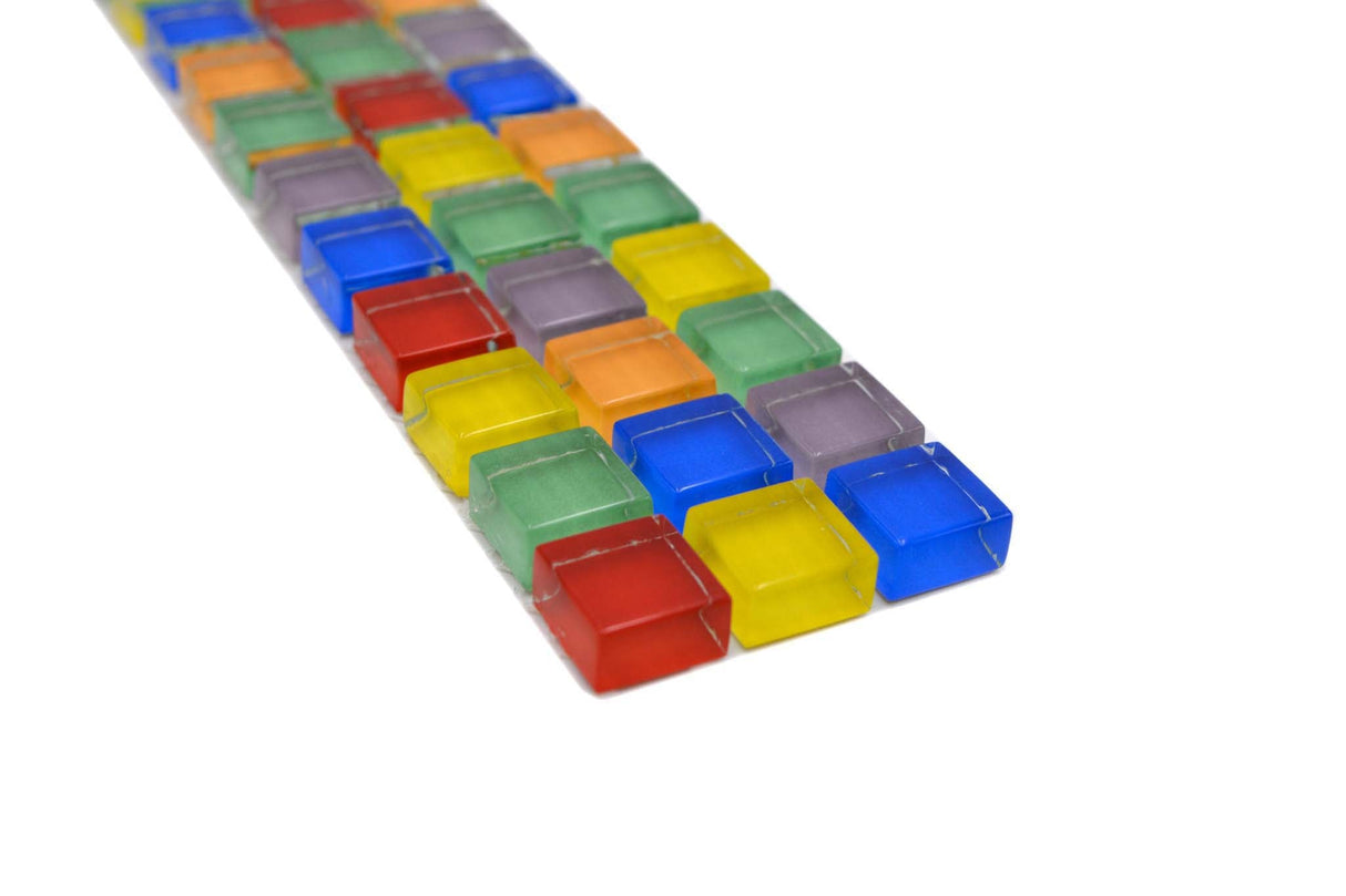 Bård (Klinker) Flerfärgad Markaryd - 012 | 15x15x8mm. Säljs styckvis.