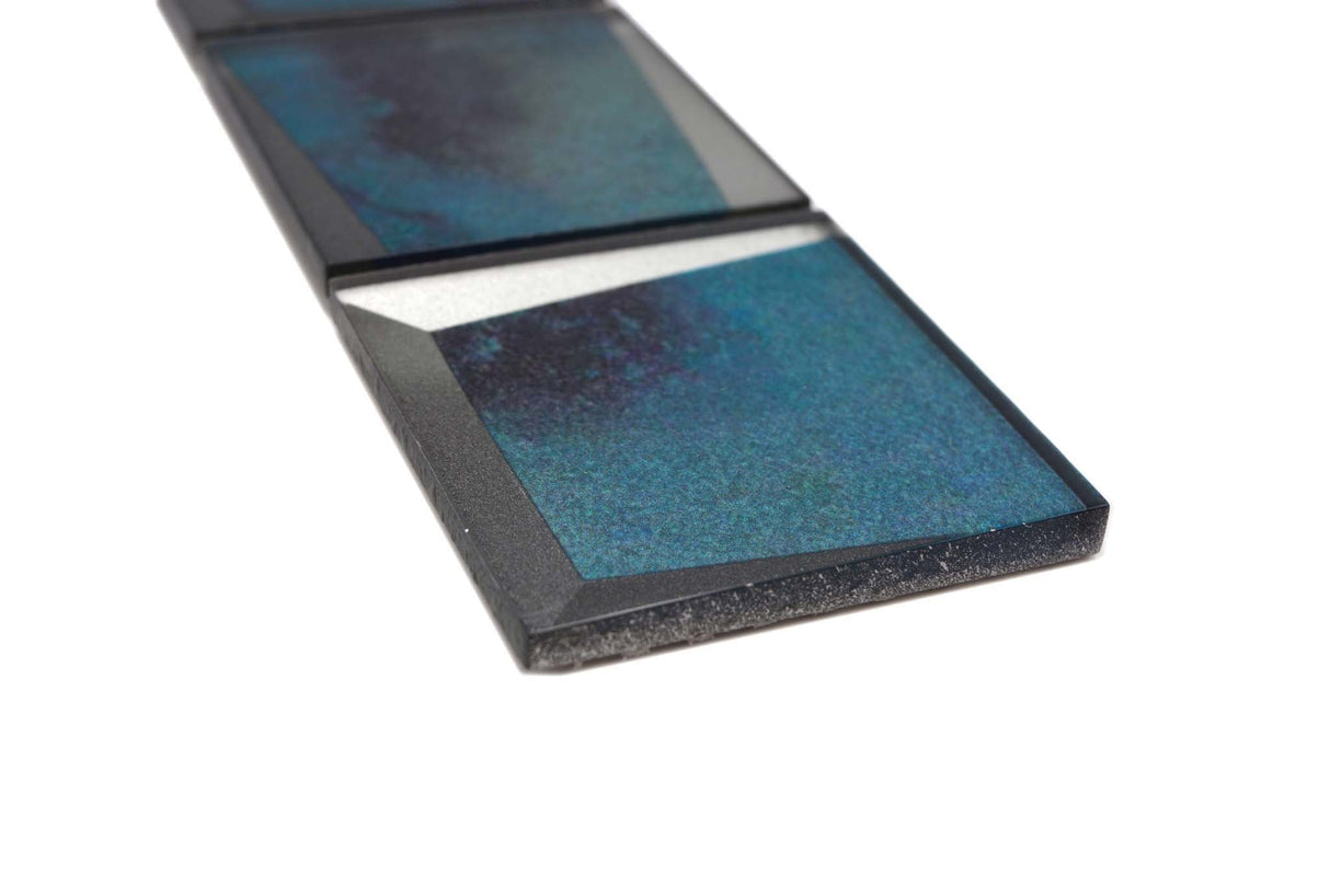 Bård (Kakel) Blå Markaryd - 063 | 73x73x8mm. Säljs styckvis.