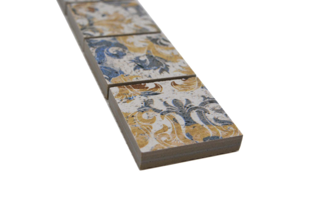 Bård (Klinker) Flerfärgad Markaryd - 046 | 47x47x10mm. Säljs styckvis.