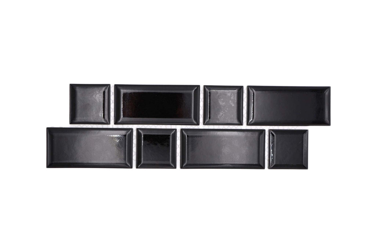 Bård (Klinker) Svart Markaryd - 053 | 45x95+45x45x6,5mm. Säljs styckvis.