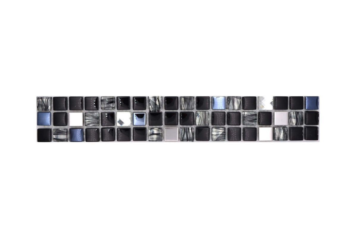 Bård (Kakel) Svart Markaryd - 025 | 15x15x8mm. Säljs styckvis.