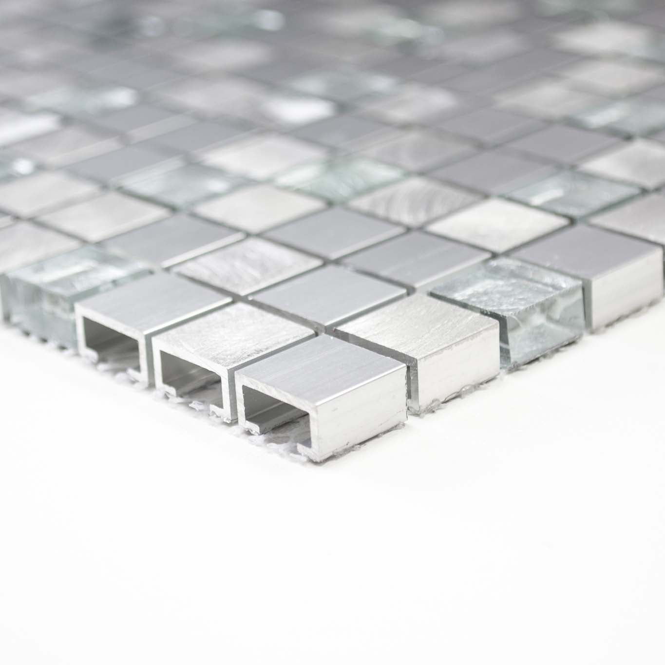 Mosaik Silver Karlstad - 002 | 0,09 m²/ark