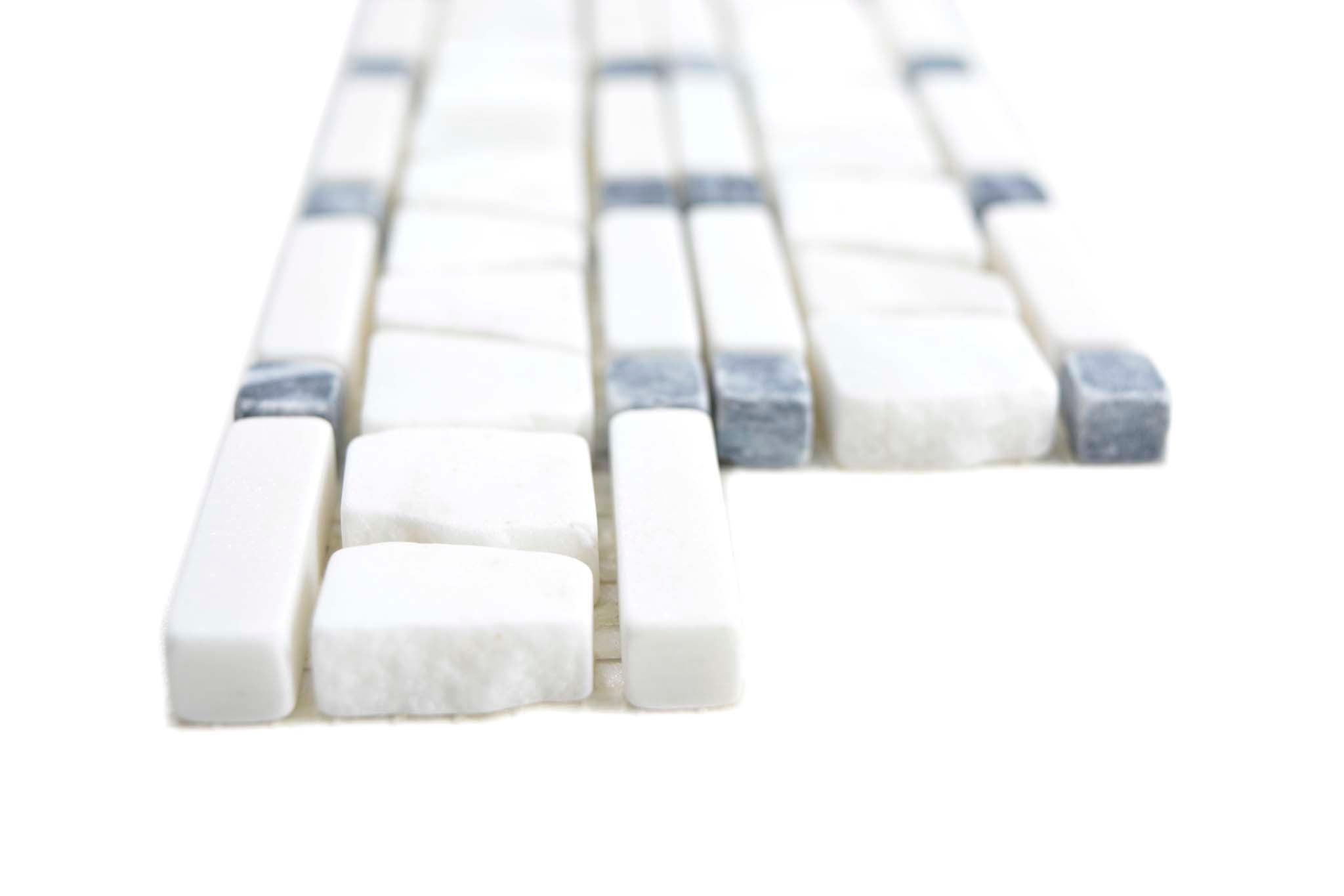 Bård (Klinker) Vit Luleå - 004 | 10x36/10x10x9mm. Säljs styckvis.