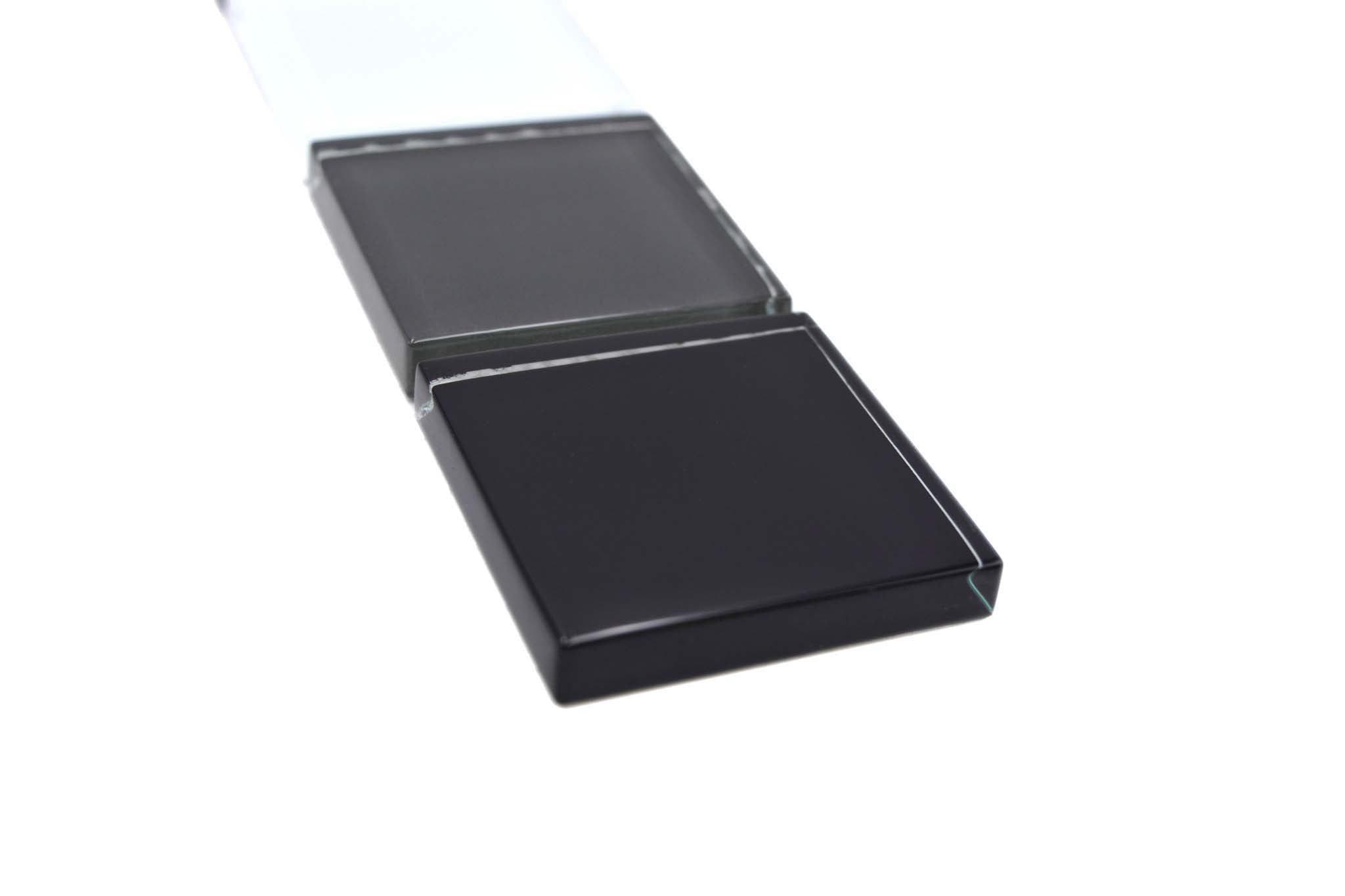 Bård (Kakel) Svart Borås - 004 | 48x48x8mm. Säljs styckvis.