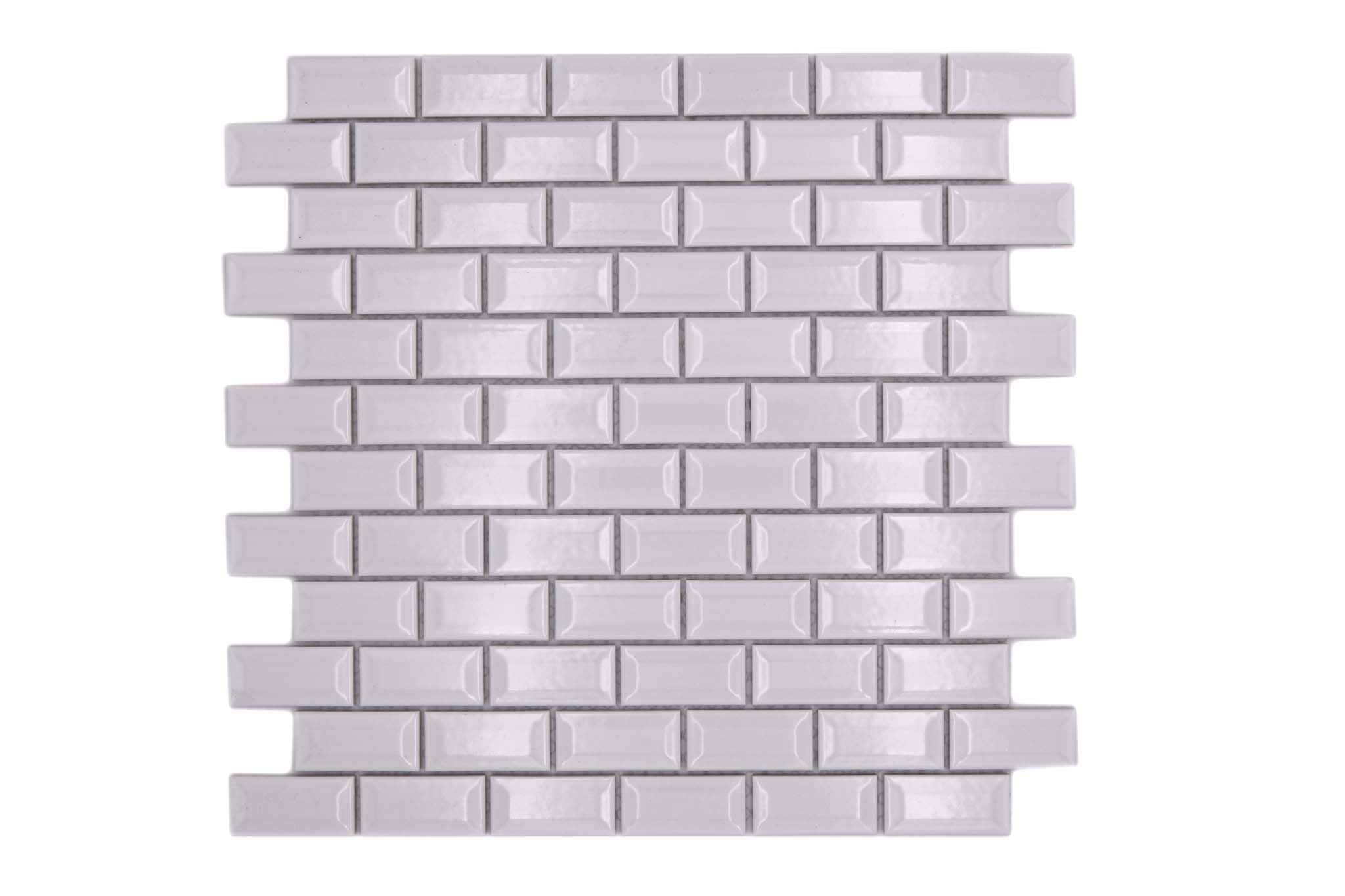 Mosaik Vit Falun - 008 | 0,09 m²/ark