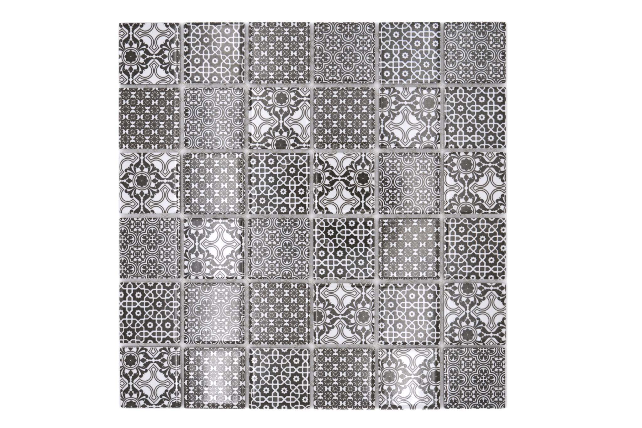 Mosaik Svart Falkenberg - 003 | 0,088 m²/ark