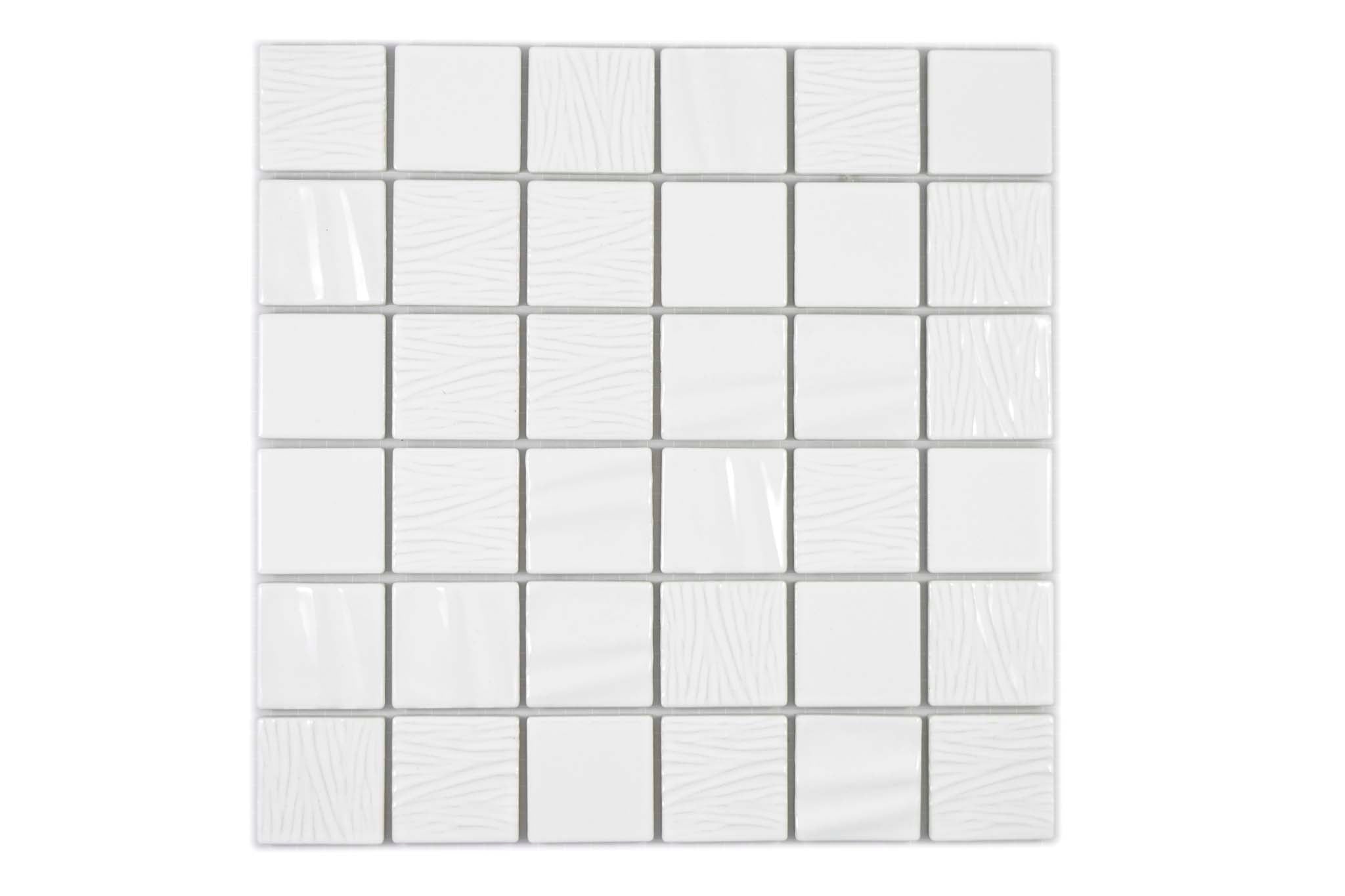 Mosaik Vit Ängelholm - 005 | 0,087 m²/ark