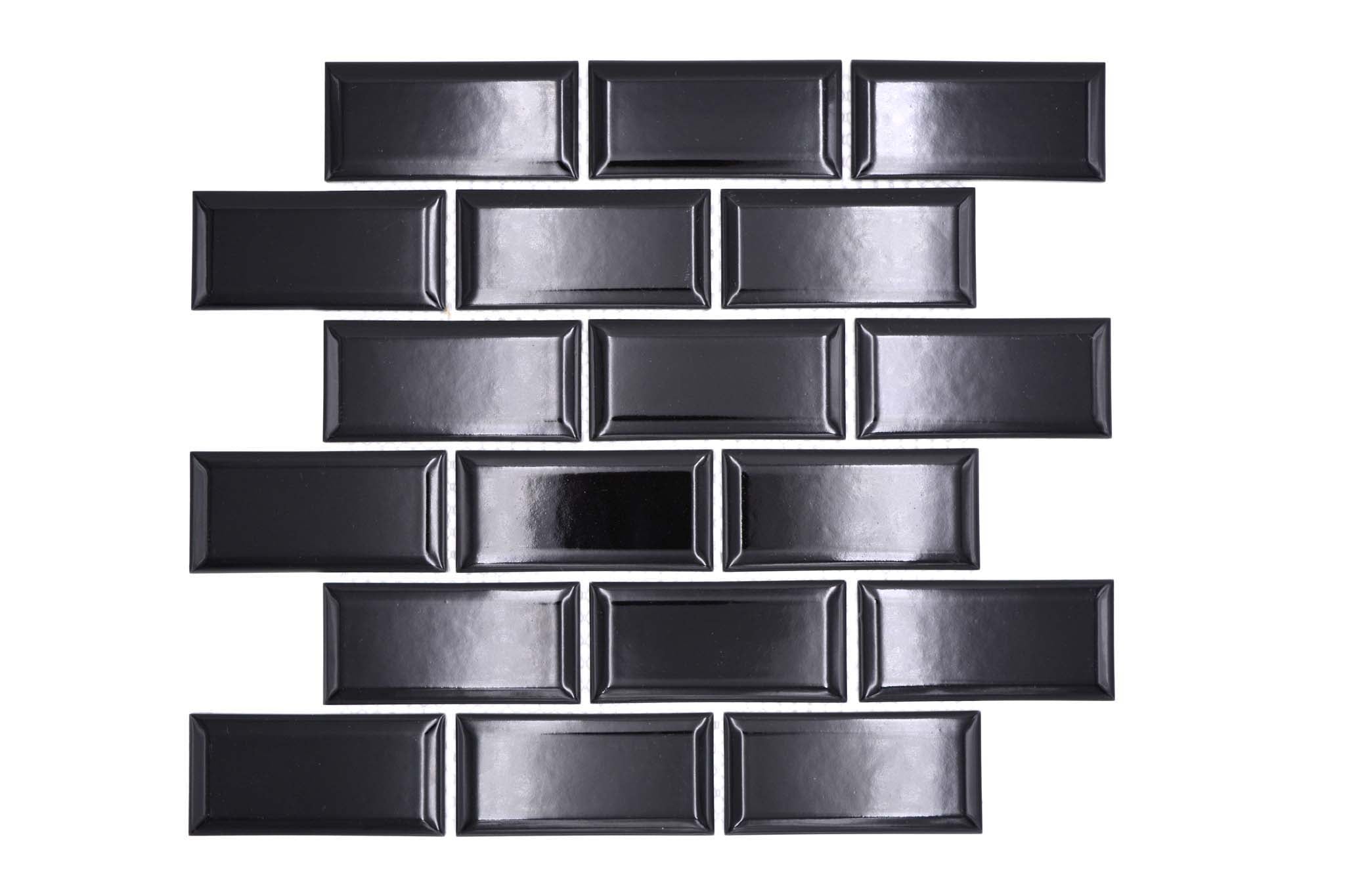 Mosaik Svart Falun - 009 | 0,086 m²/ark